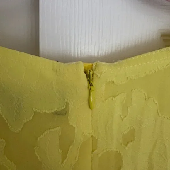 🌼 Jason Wu x ELOQUII Yellow Pleated Midi Dress – Size 18 - Picture 6 of 14